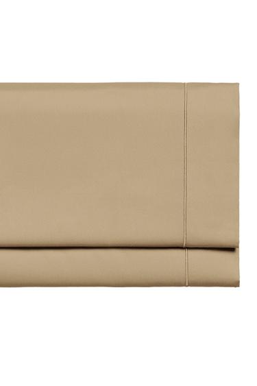 SATEEN FLAT SHEET WITH TRIM (300 THREAD COUNT) - Sand by Zara