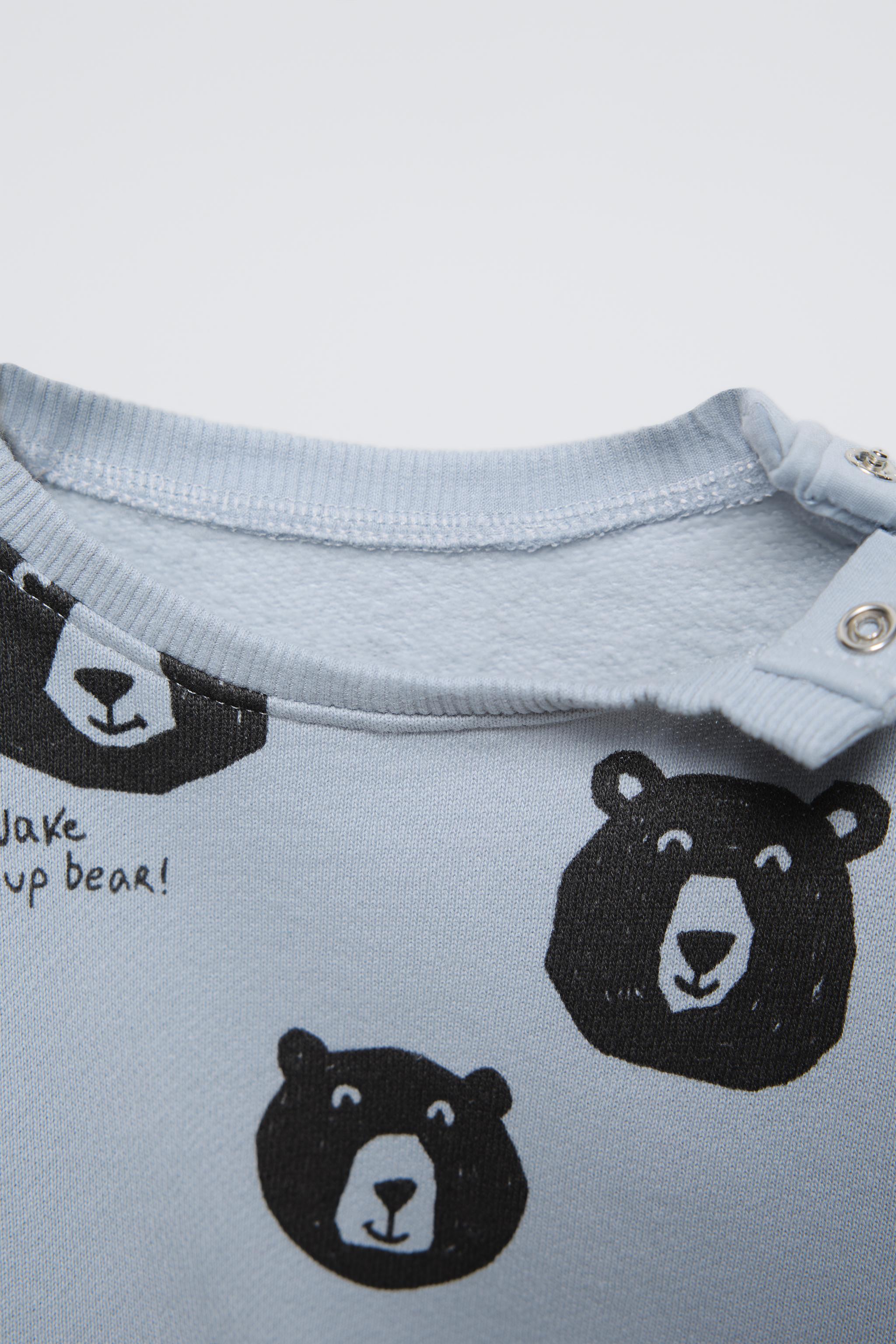 BEAR SWEATSHIRT - Blue / Grey | ZARA New Zealand