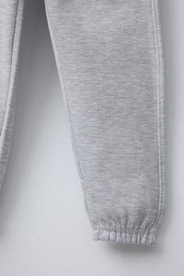 TEXT JOGGERS - Grey marl by Zara - Image 3