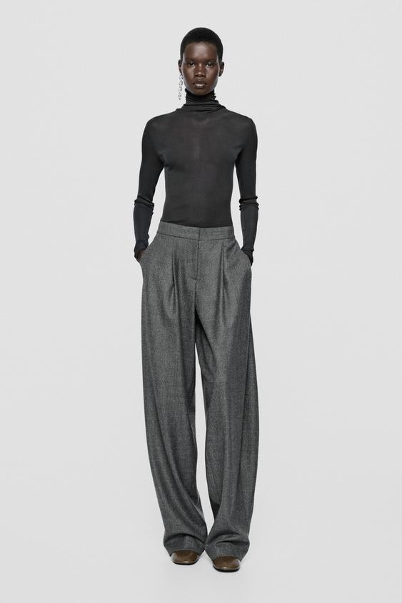 Pantalón barrel fit pinzas - LIMITED EDITION - 205 de Zara - Imagen 0