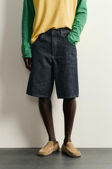 برمودا دنيم BAGGY FIT - نيلي by Zara