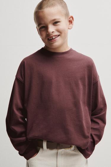 3-PACK OF PLAIN T-SHIRTS - Burgundy by Zara - Image 4