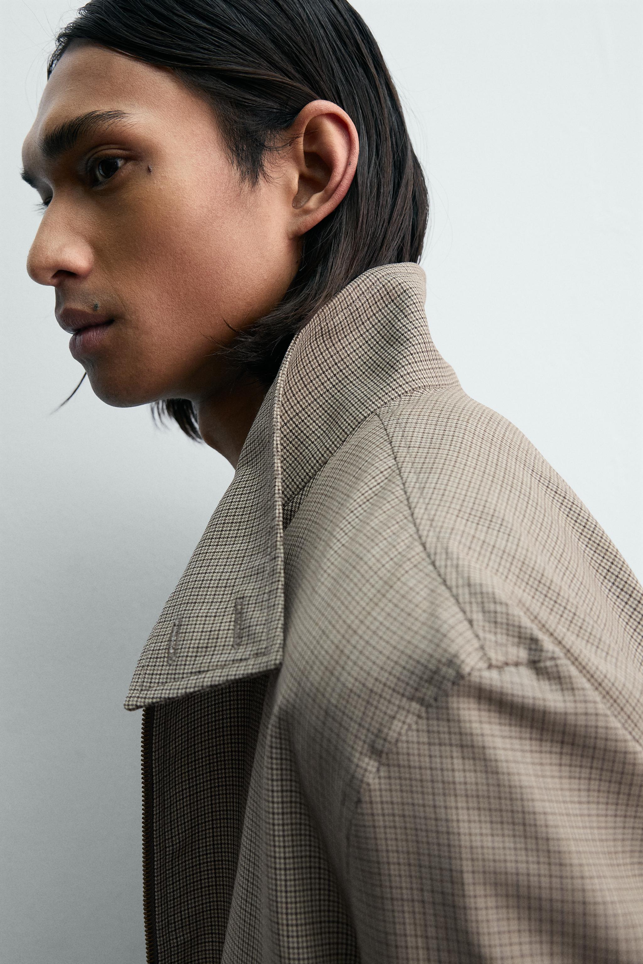 HOUNDSTOOTH RELAXED FIT JACKET