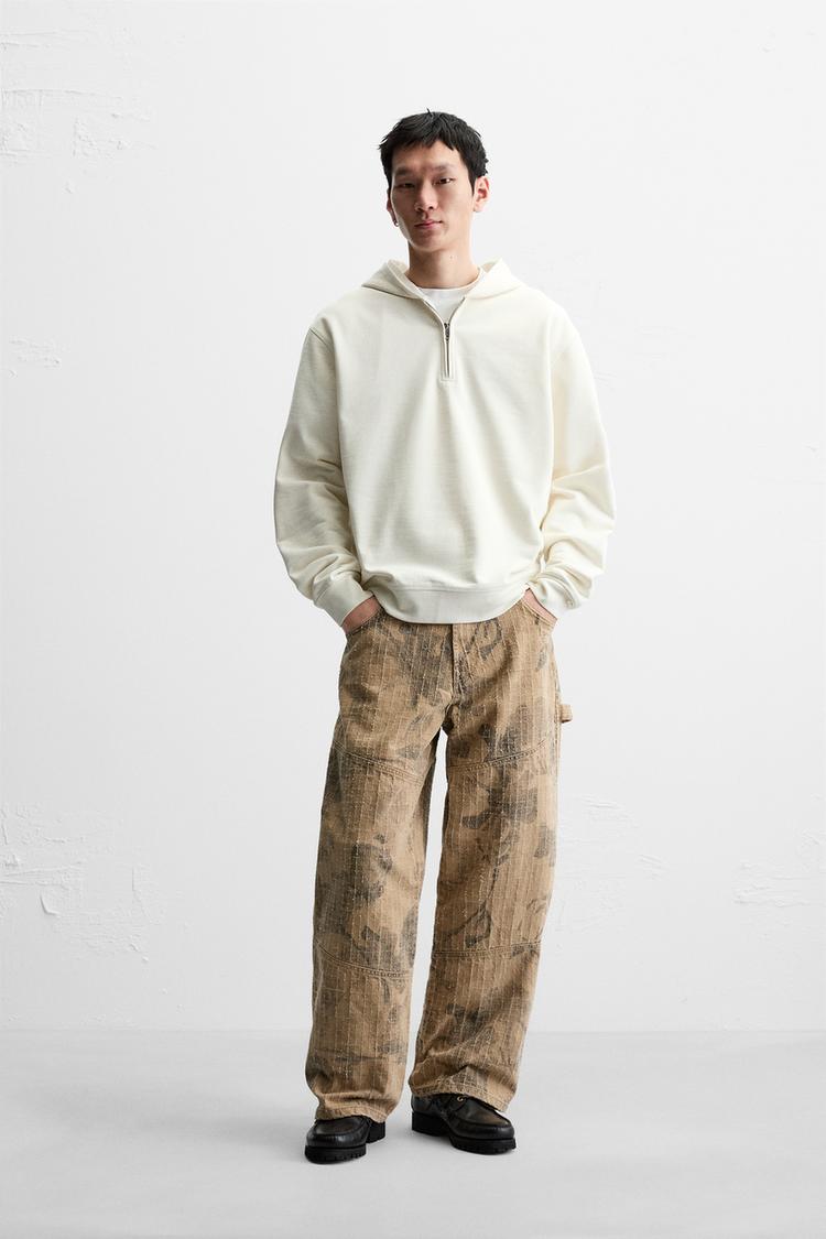ABSTRACT PRINT CARPENTER PANTS