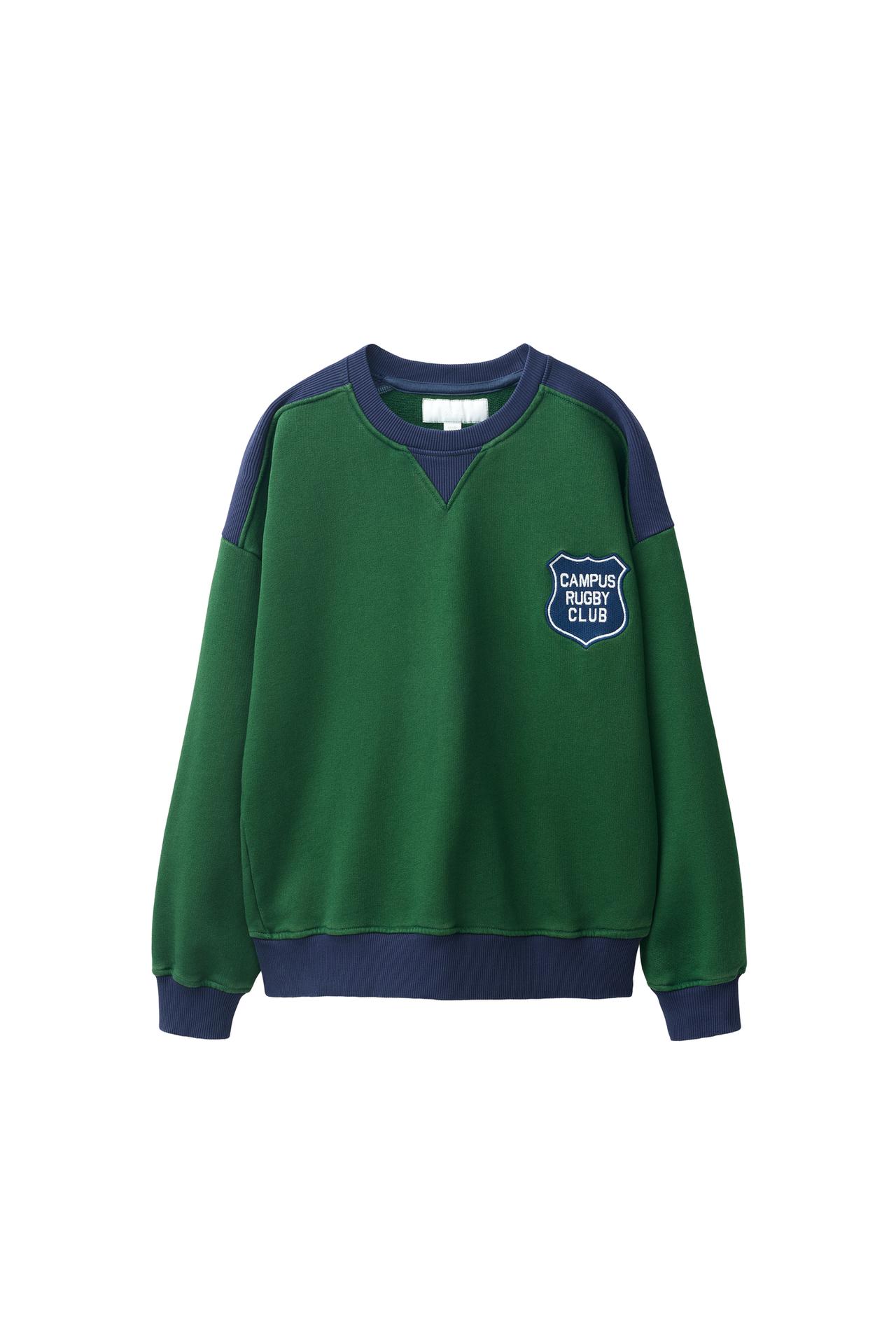 EMBROIDERED PATCH SWEATSHIRT