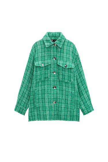 CHECK WOVEN OVERSHIRT