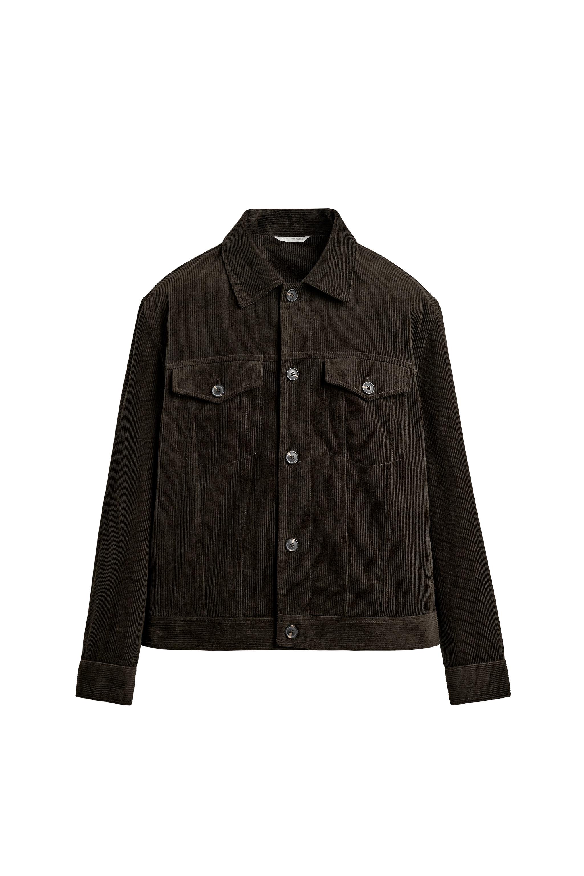 レギュラーフィット コーデュロイジャケット - ブラウン | ZARA Japan