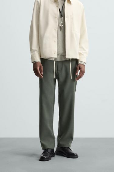 PANTALÓN STRAIGHT FIT - Grisáceo de Zara