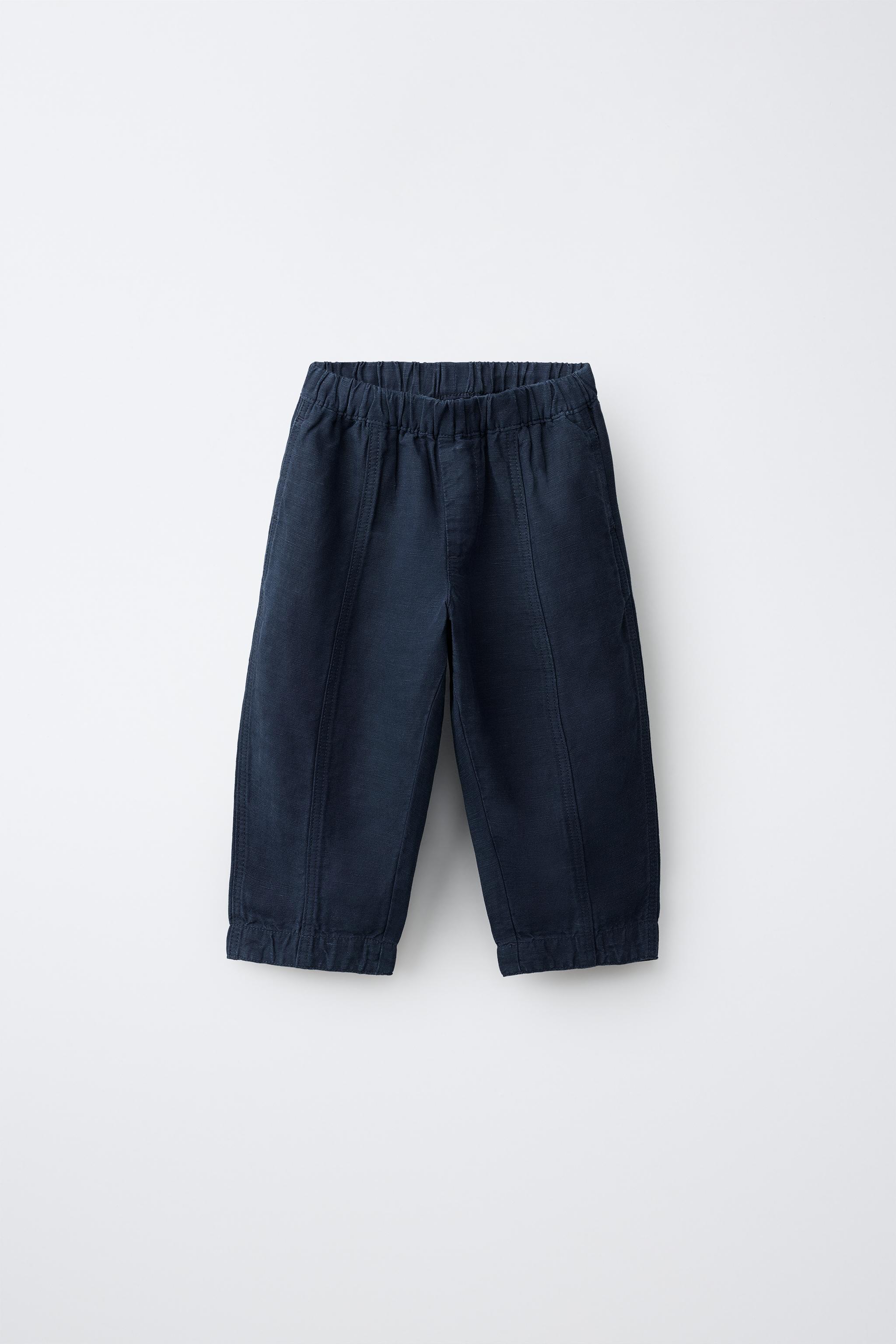 Детские брюки Zara LINEN BAGGY PANTS