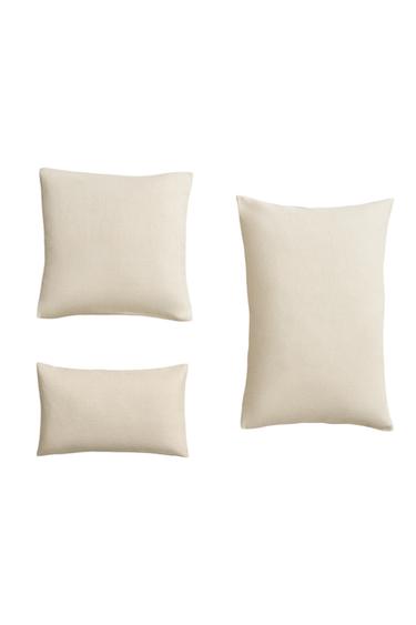 Zara PLAIN CUSHION COVER - Light beige