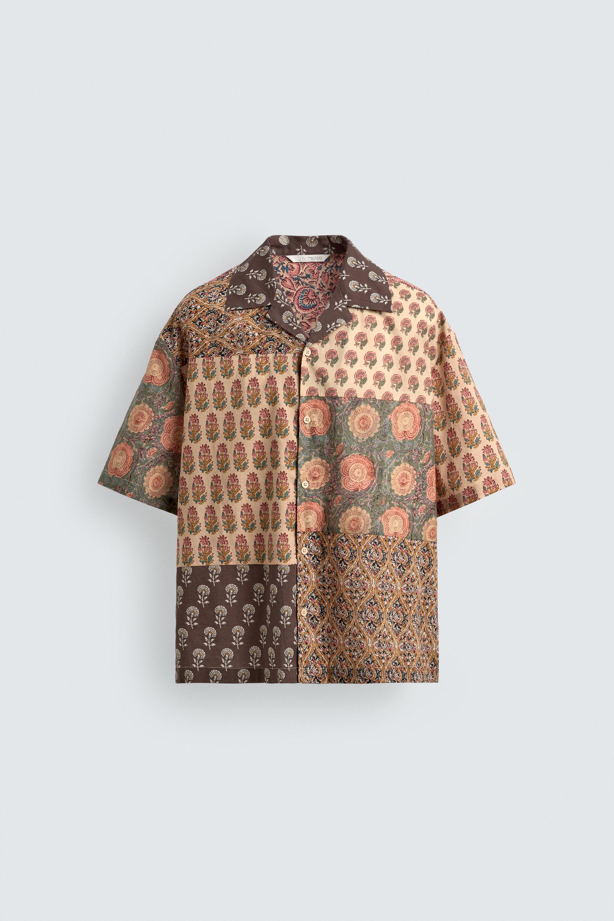 CHEMISE RELAXED FIT À IMPRIMÉ PATCHWORK