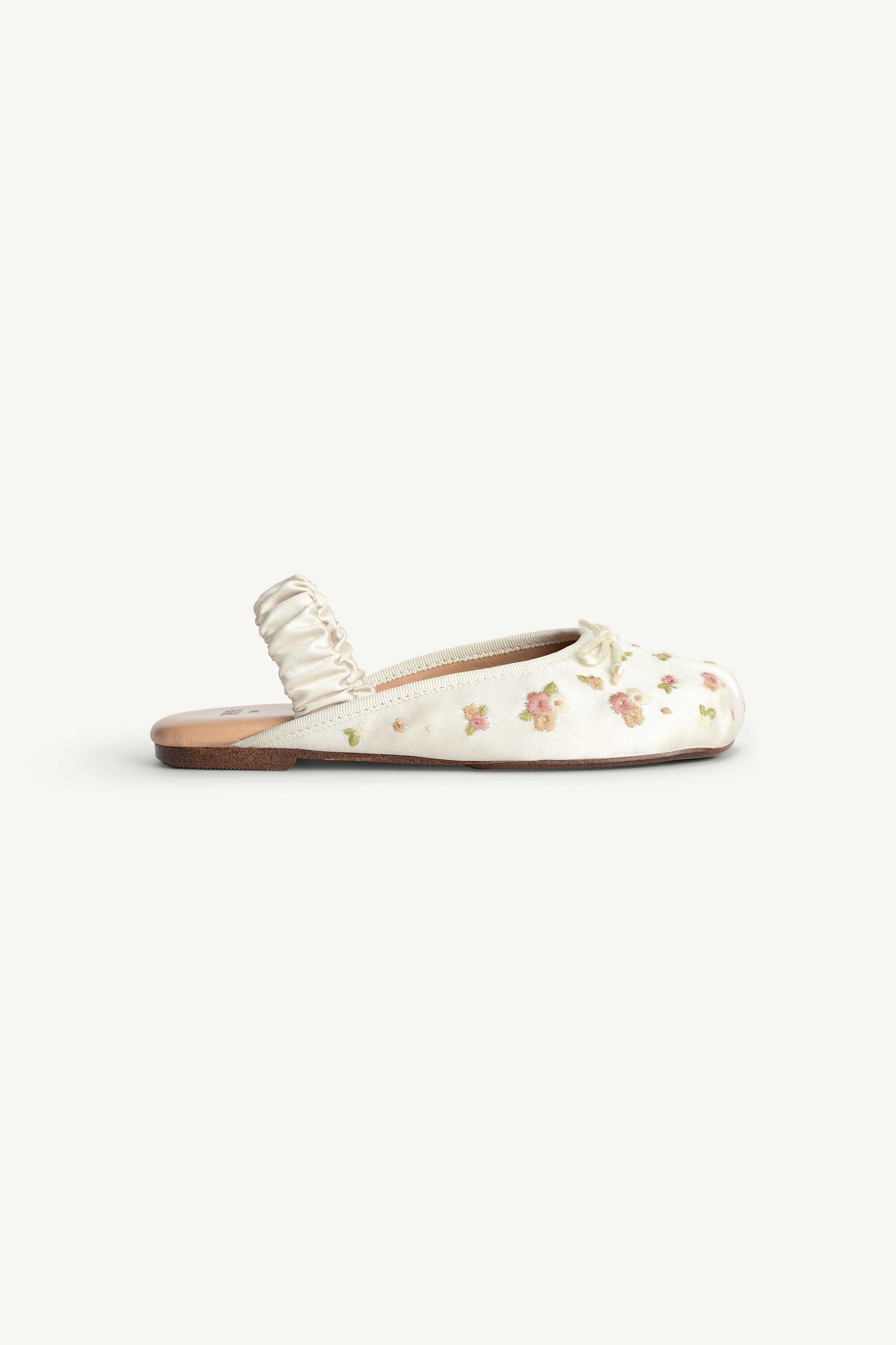 LIMITED EDITION EMBROIDERED SLINGBACK FLATS