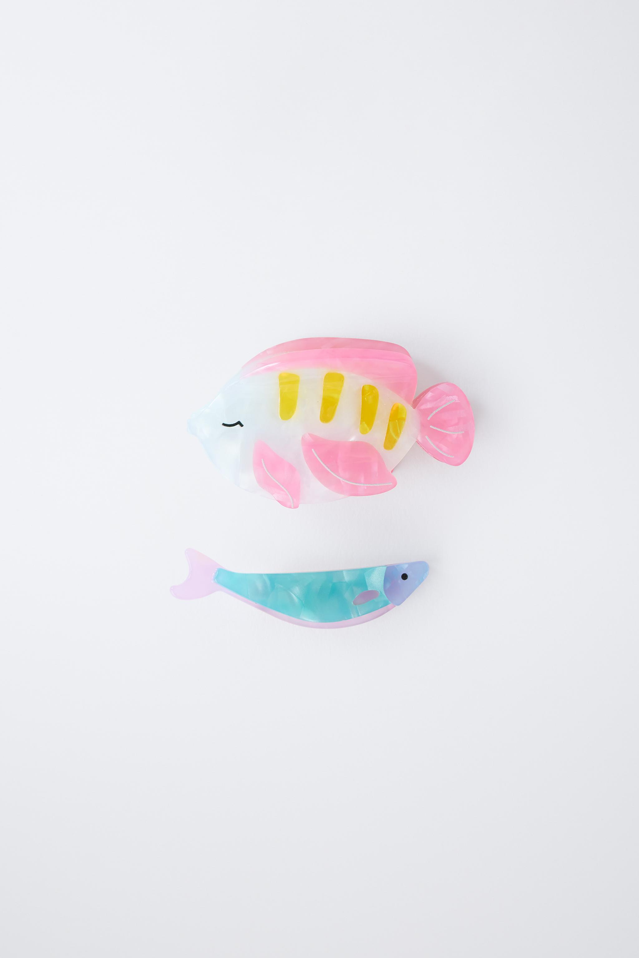 LOT DE DEUX PINCES POISSONS
