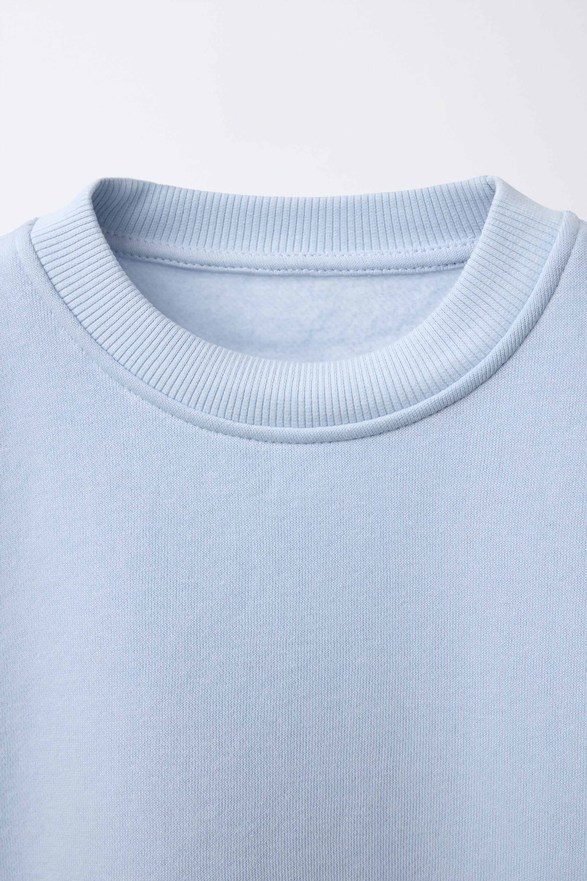 PLAIN SWEATSHIRT - Light blue | ZARA United States
