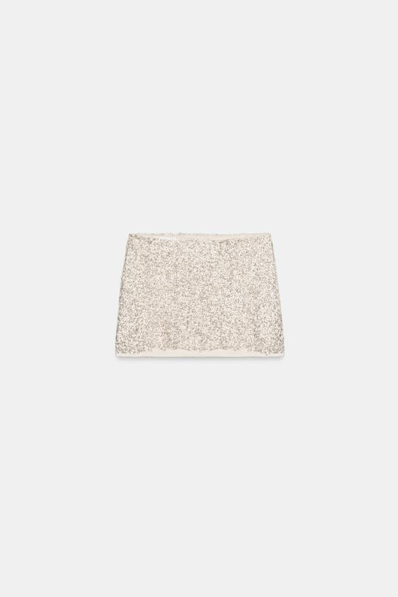 FALDA MINI LENTEJUELAS - 109 de Zara - Imagen 0