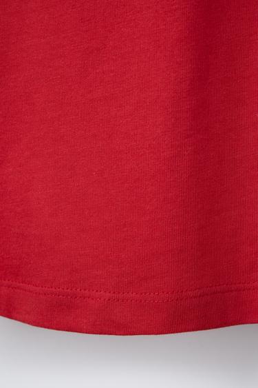 T-SHIRT MANCHES CROCHET - Rouge de Zara - Image 3