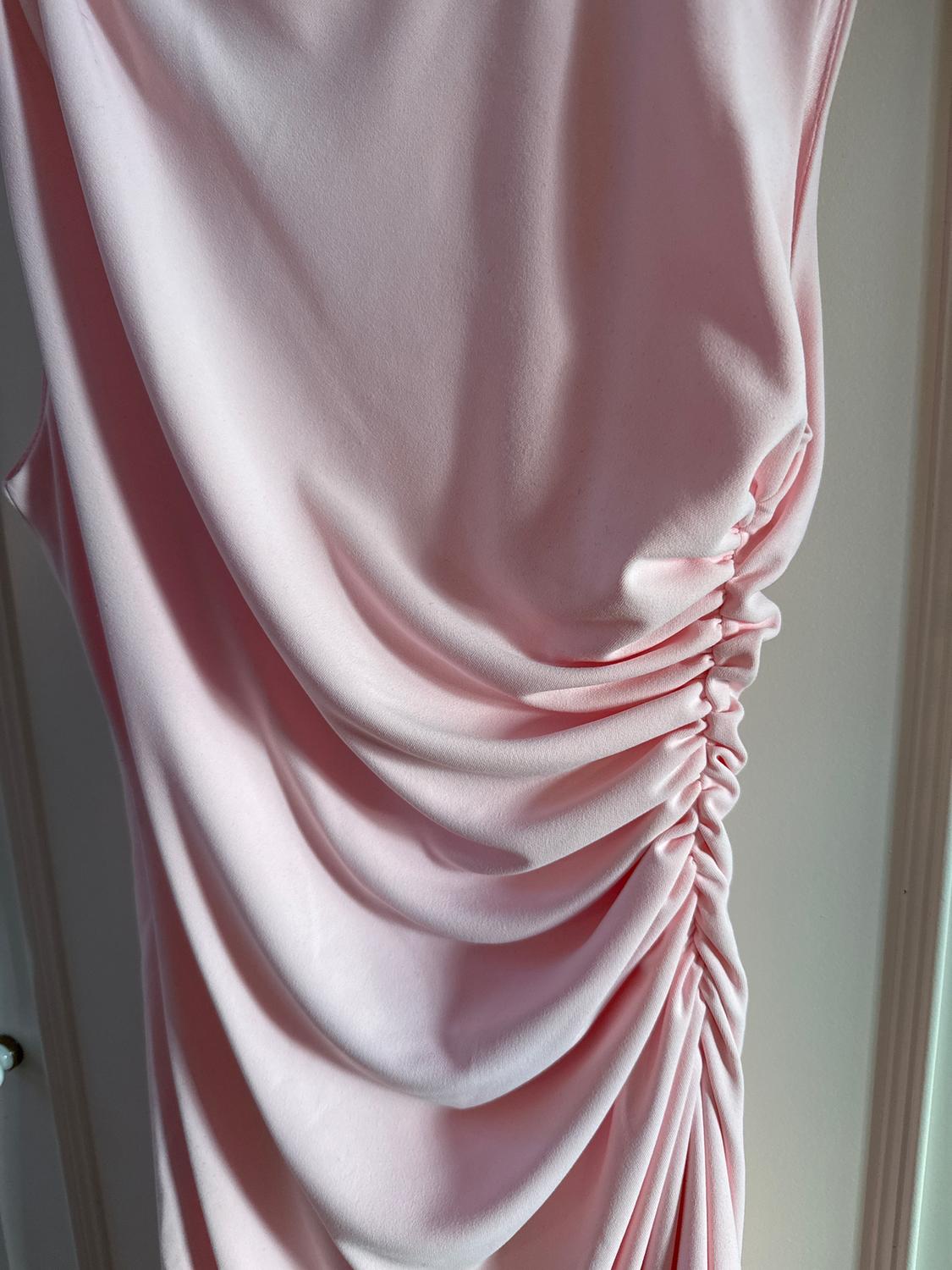 CREPE DRESS WITH GATHERED SIDE - Image 3