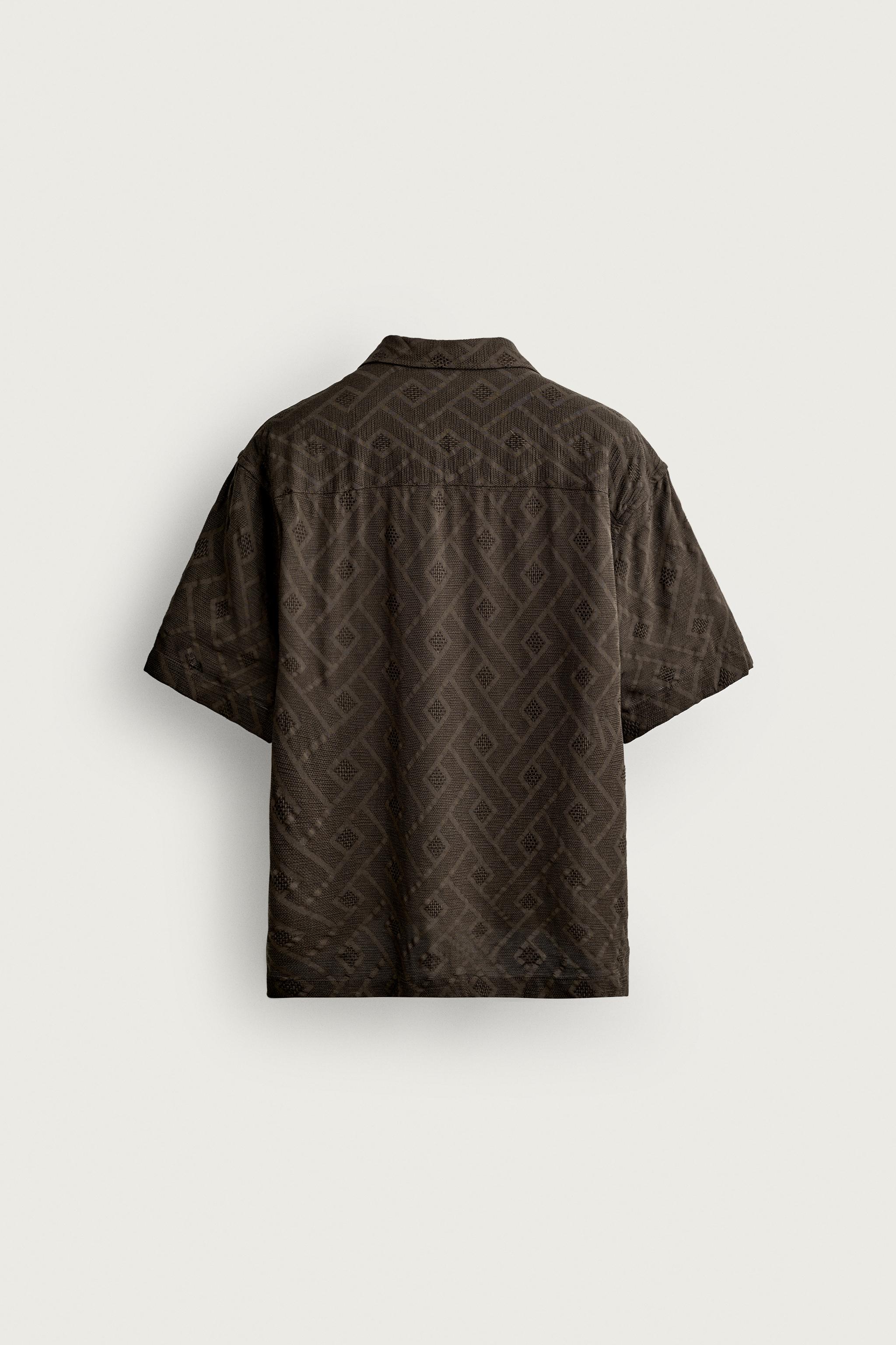 CHEMISE JACQUARD GÉOMÉTRIQUE