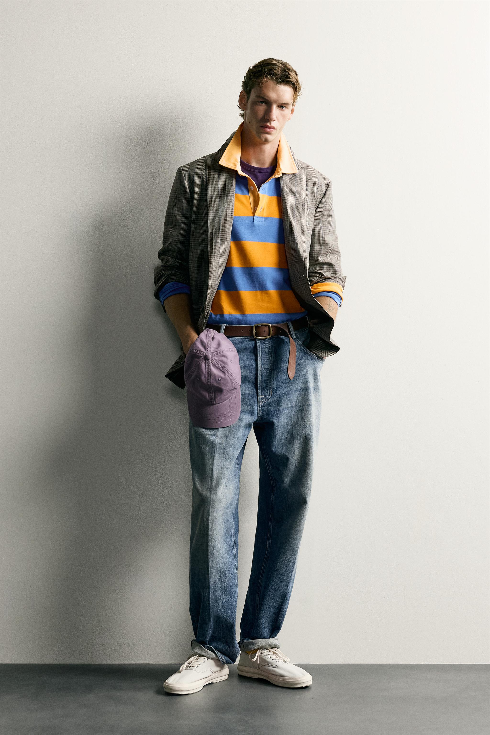 100% WOOL RELAXED FIT PLAID BLAZER