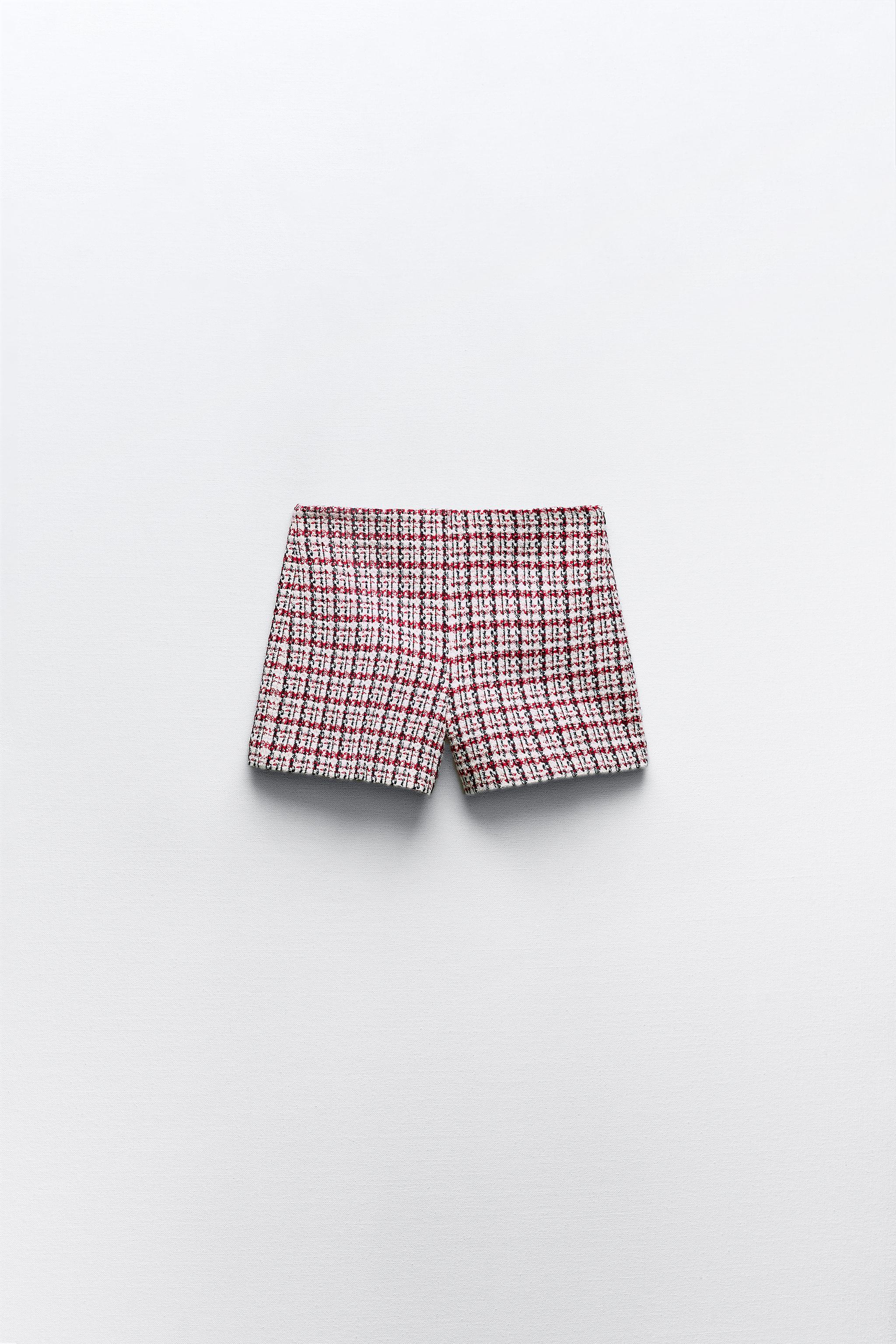 Zara checked best sale bermuda shorts