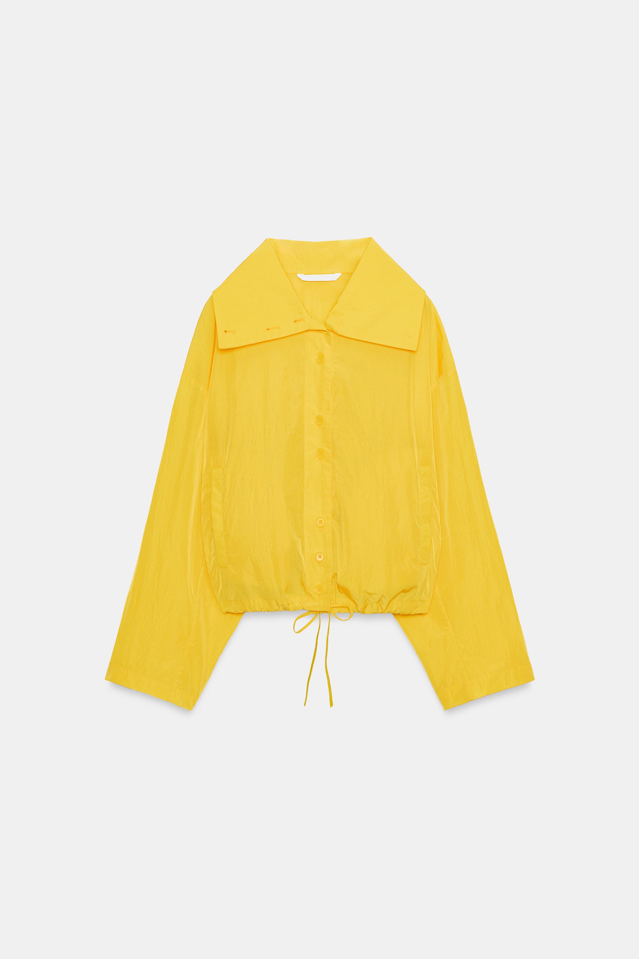 Женские куртки Zara ZW COLLECTION HIGH COLLAR BOMBER JACKET — фото 10