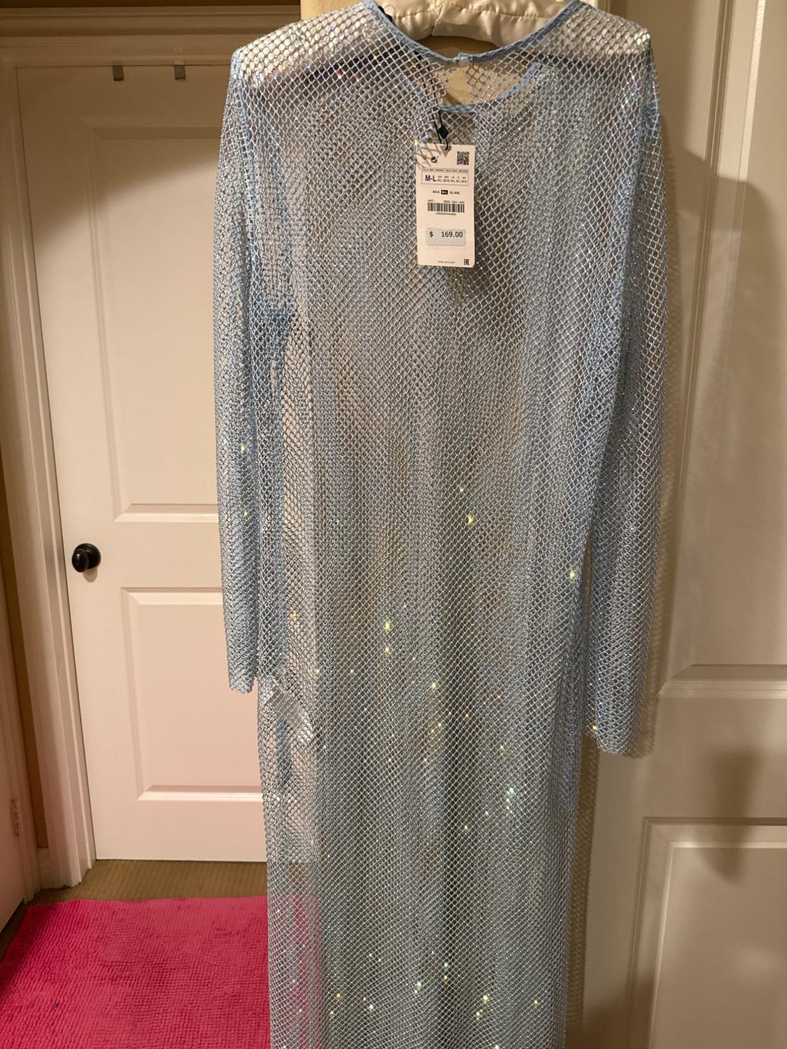 RHINESTONE MESH DRESS - Image 6