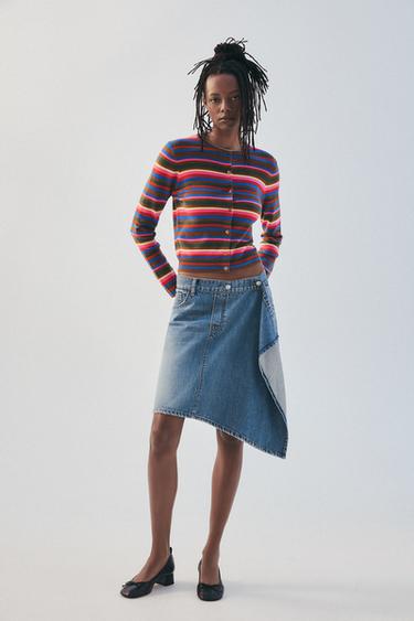 CHAQUETA PUNTO RAYAS - Multicolor de Zara