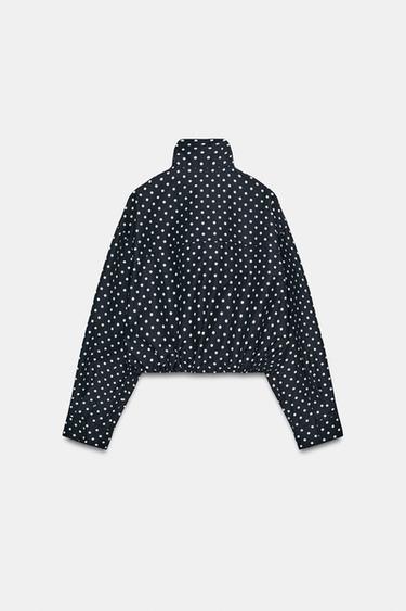 VESTE MATELASSÉE À POIS - Bleu / Blanc de Zara - Image 7