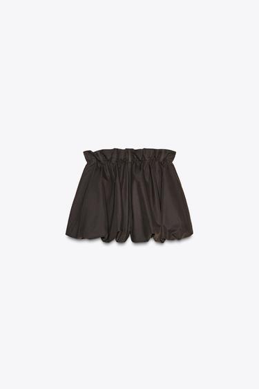 SHORTS BALLOON ZW COLLECTION - Chocolat de Zara - Image 7