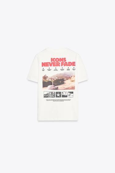 HOLLYWOOD PRINT T-SHIRT - White by Zara - Image 4