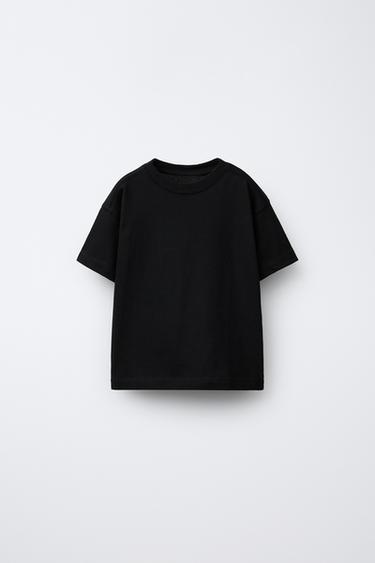 CAMISETA LISA - Negro de Zara - Imagen 0