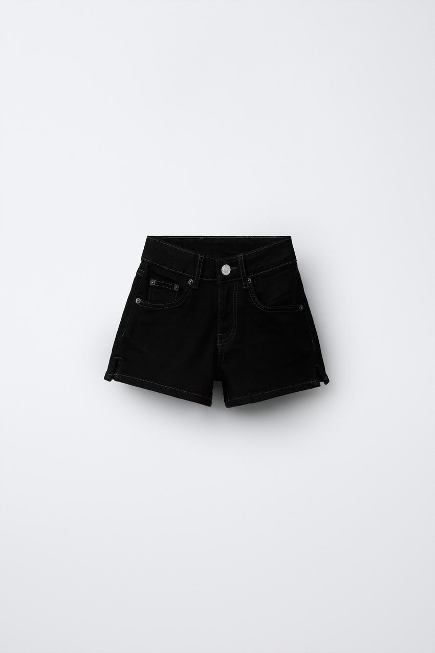 black dress shorts zara Zara Womens Solid Black Dress Shorts Mid To High Rise Xs