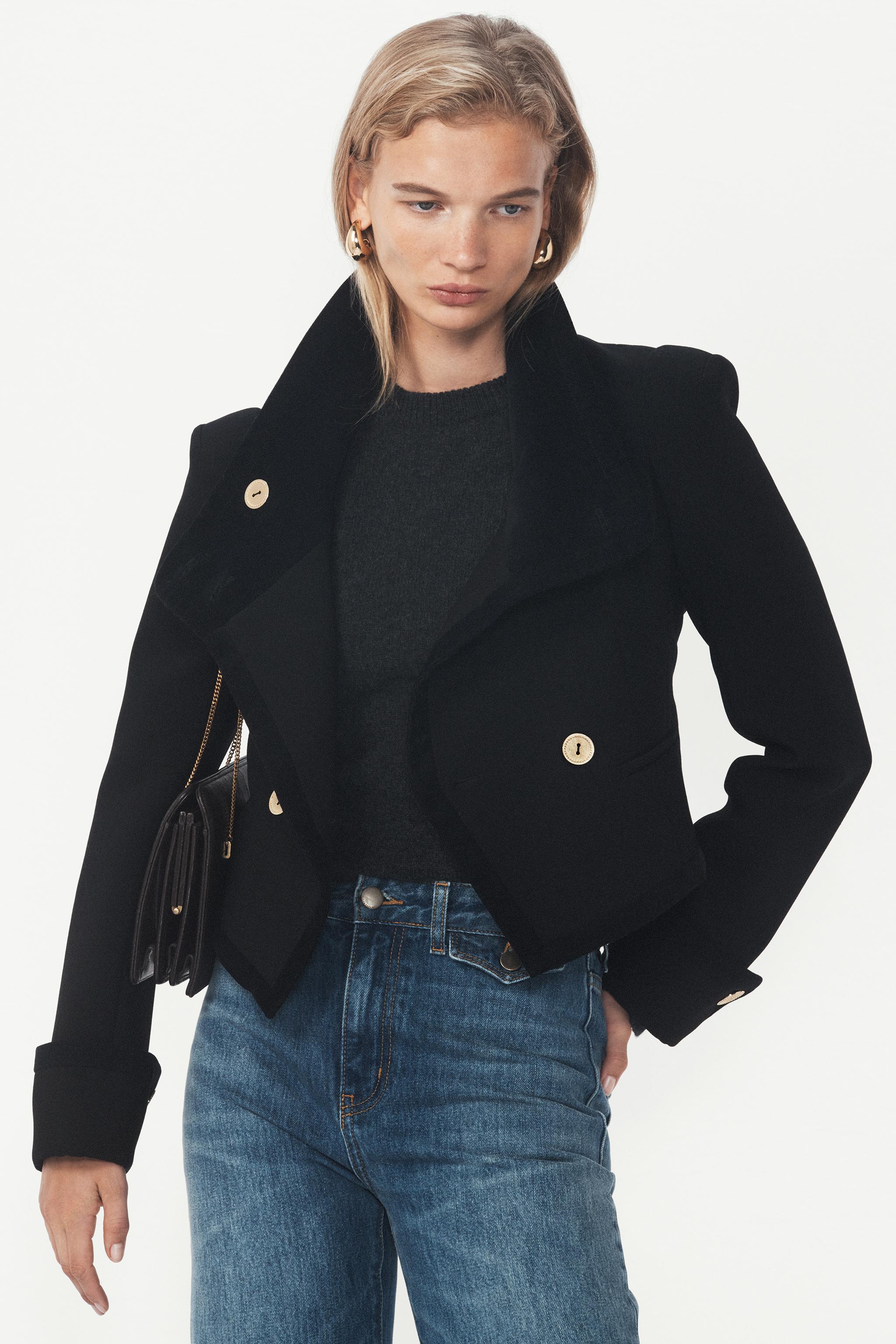 DÜĞMELİ KISA CEKET - THE ITEM ZARA WOMAN - Görsel 5