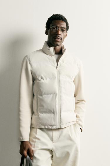 QUILTED JACKET - Ecru by Zara
