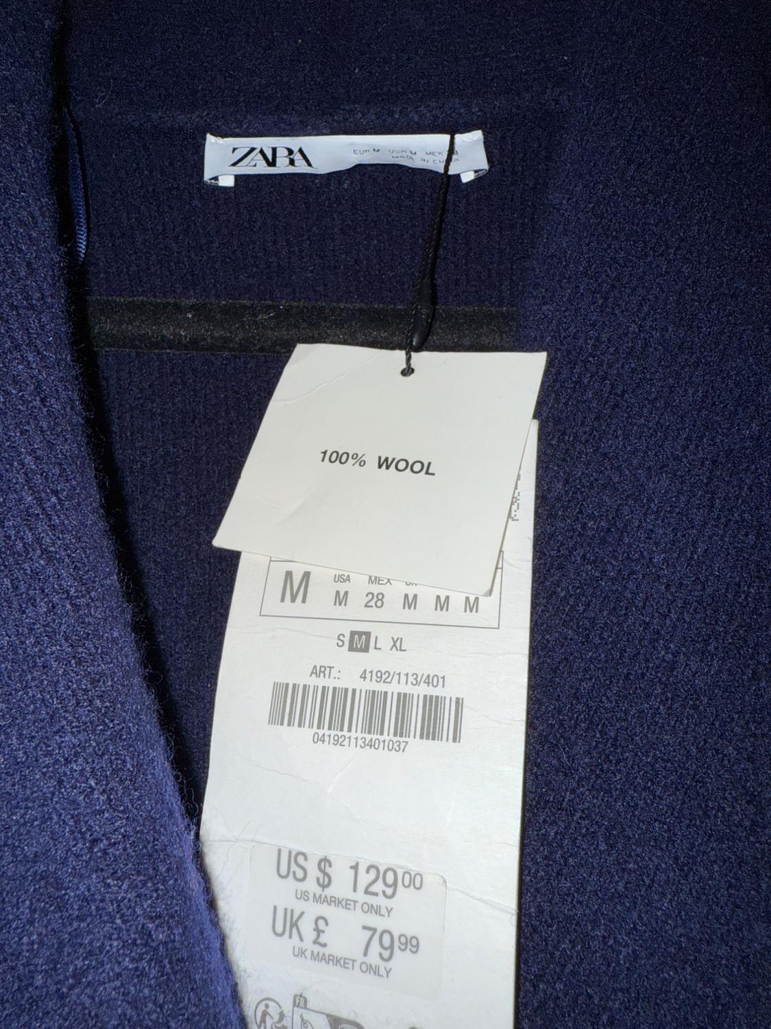 DOUBLE BREASTED 100% WOOL JACKET - Image 4