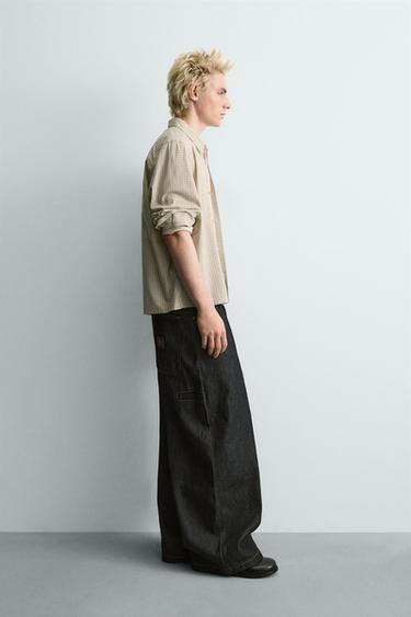 CUPID PRINT CHECK SHIRT - Ecru by Zara - Image 3