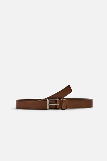 LEATHER BELT - Leather by Zara