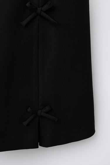 PINAFORE DRESS WITH BOWS - Black by Zara - Image 3