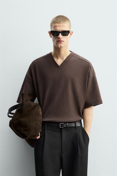 SWEAT COUPE BOXY - Chocolat de Zara