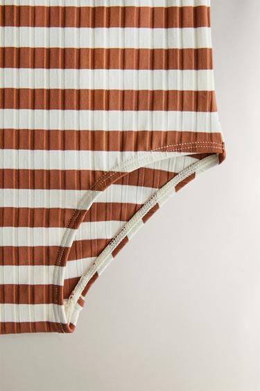 MAILLOT DE BAIN ENFANT À RAYURES - Tuile de Zara - Image 2