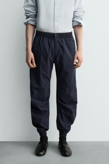 PANTALON TECHNIQUE COUPE DÉCONTRACTÉE - Bleu délavé de Zara - Image 1