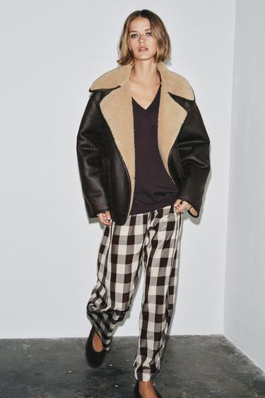 ZW COLLECTION DOUBLE-FACED JACKET - Brown / Ecru by Zara - Image 5