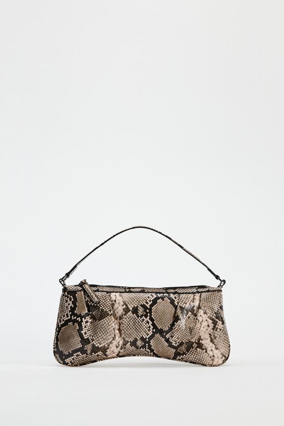 ANIMAL PRINT SHOULDER BAG - Snakeskin by Zara