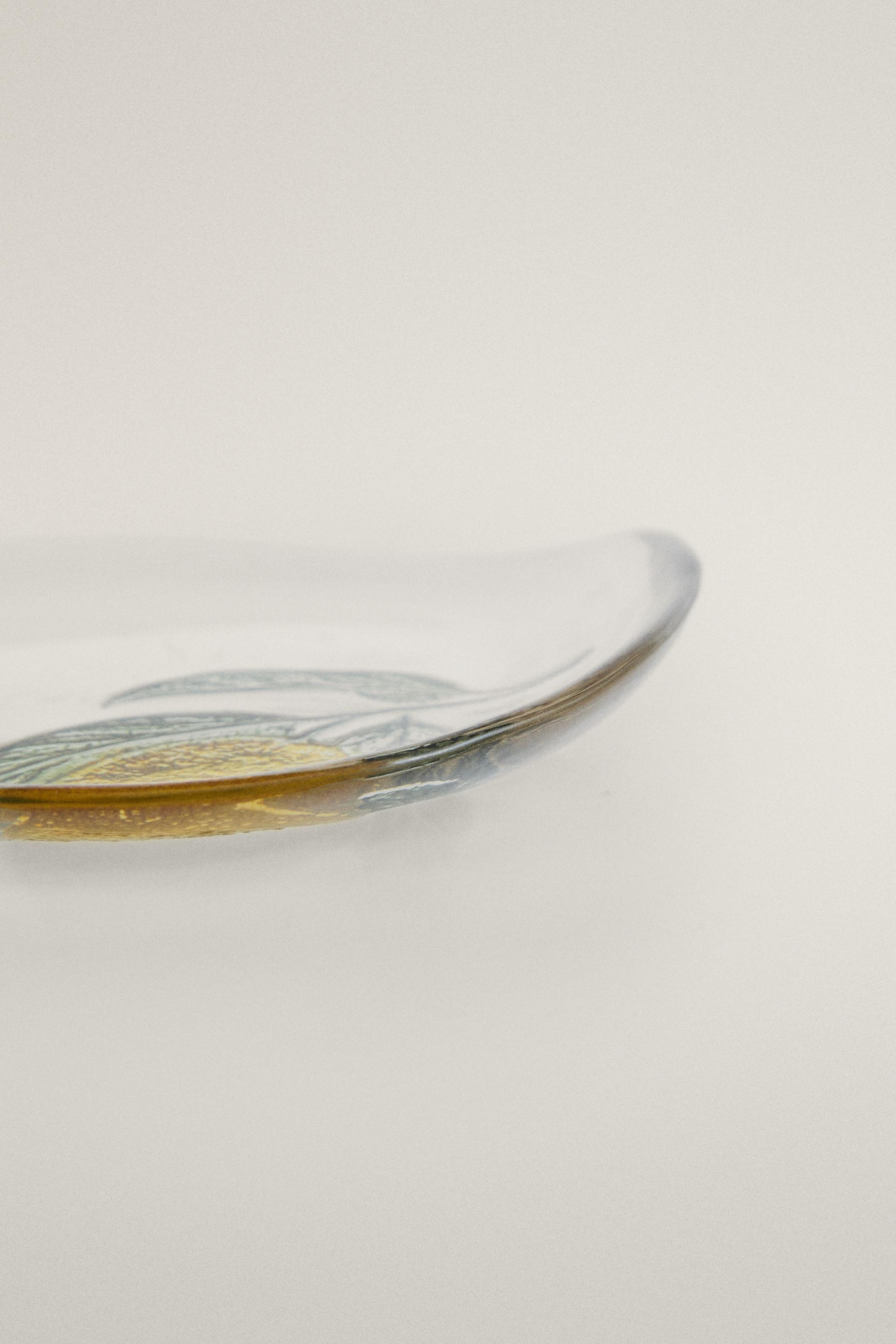 ASSIETTE À PAIN VERRE CITRON
