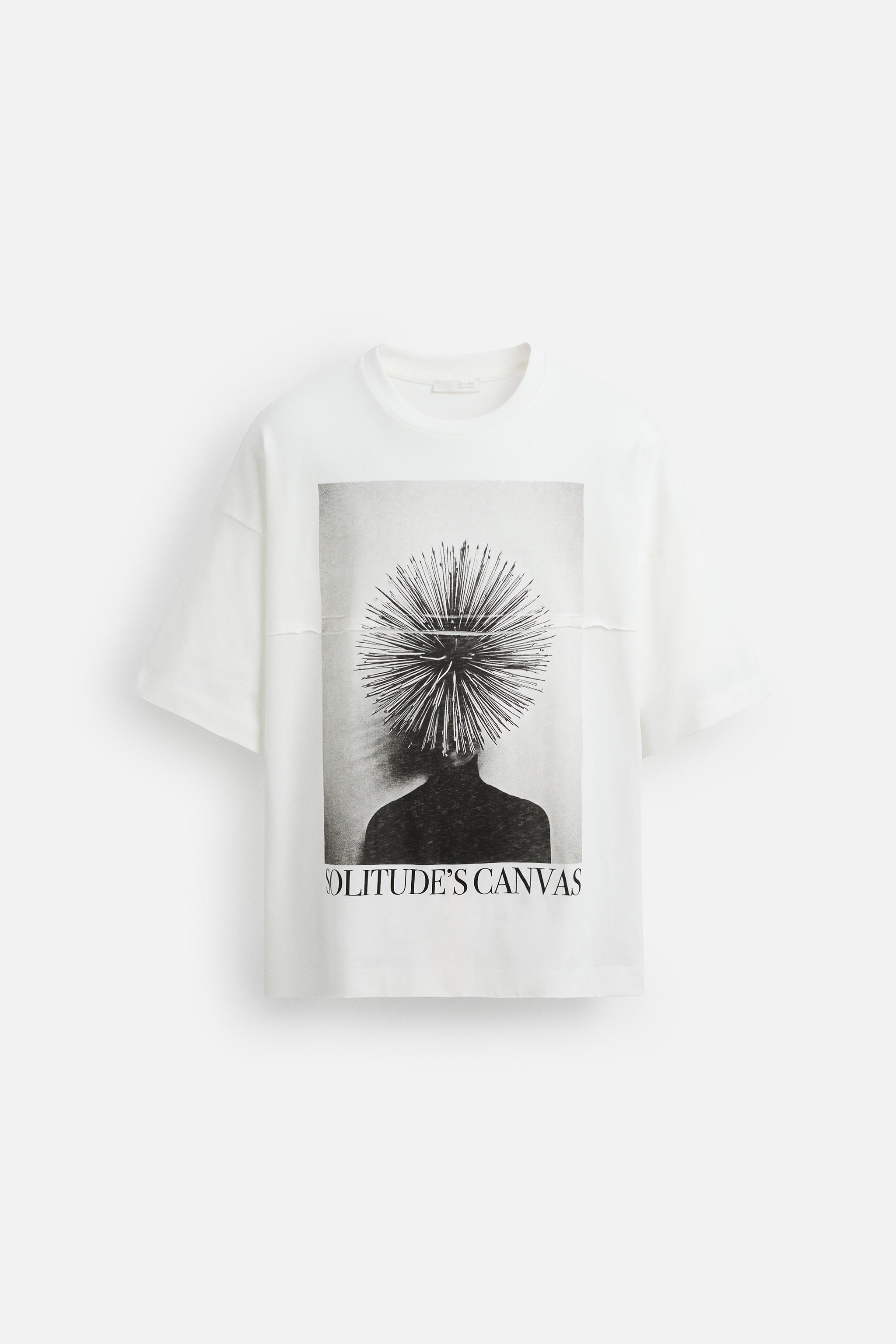 フォトプリント Tシャツ - ホワイト | ZARA Japan / 日本