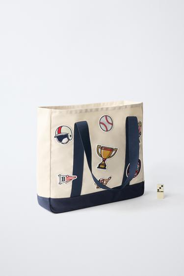 SAC SHOPPER À PIÈCES - Blanc écru de Zara - Image 5