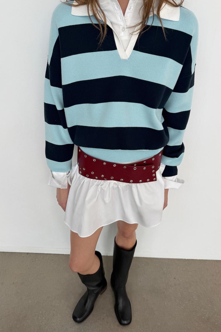 ÇİZGİLİ POLO ÖRGÜ