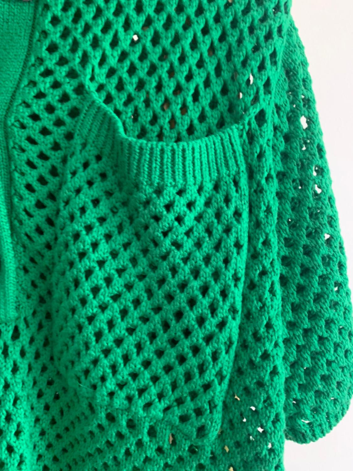 MESH KNIT POLO SWEATER - Image 3