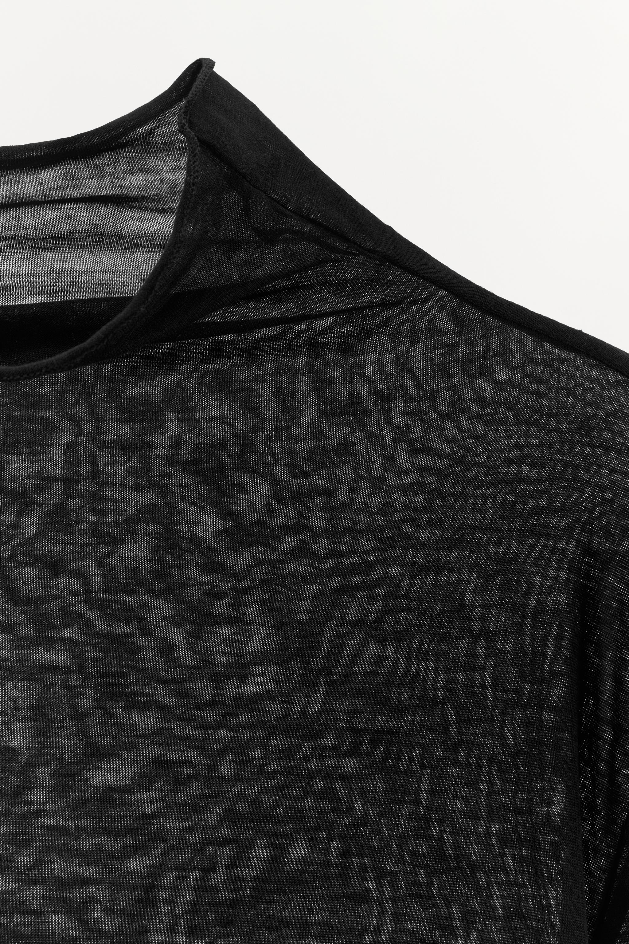 WOOL-BLEND PLAIN BODYSUIT
