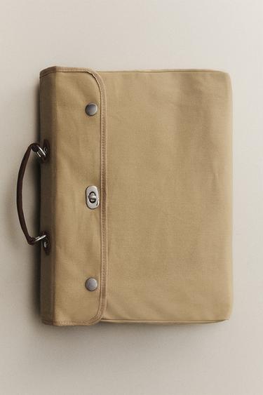 EXPANDABLE CANVAS BAG - Beige by Zara - Image 5